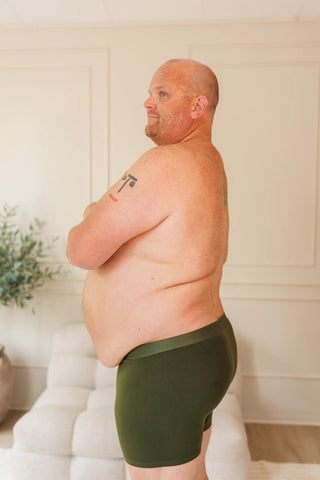 Careless Boksershorts Vegard Boksershorts long 2 pk - Mørk grønn/mørk blå