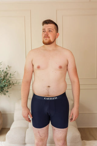 Careless Boksershorts Vegard Boksershorts long 2 pk - Mørk grønn/mørk blå