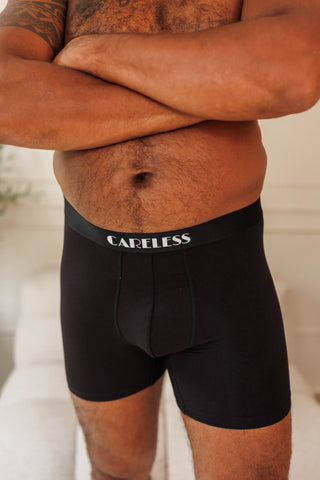 Careless Boksershorts Vegard Boksershorts long 2 pk - Svart/svart