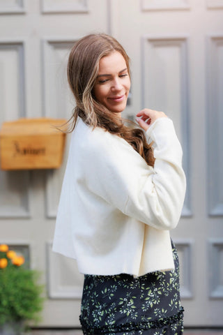 Careless Cardigan Lene Cardigan - Hvit
