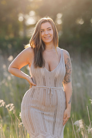 Careless Celina kjole - Beige