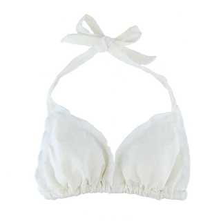 Careless Cuba bikinitopp - Hvit - Brodert