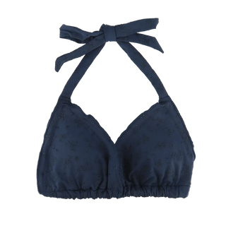 Careless Cuba bikinitopp - Mørkeblå - Brodert