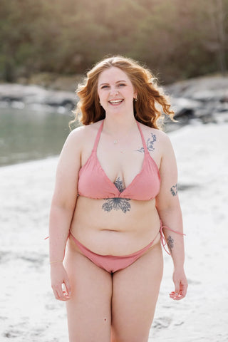 Careless Cuba bikinitopp - Rose - Brodert