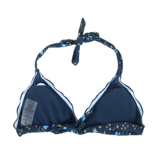 Careless Cuba Ruffles bikinitopp - Mørkeblå - Floral