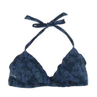 Careless Cuba Ruffles bikinitopp - Mørkeblå - Petal Whisper