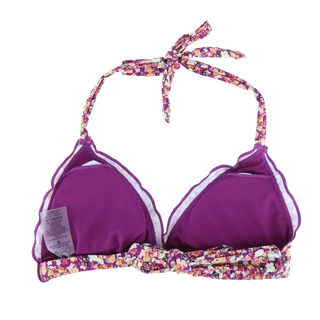 Careless Cuba Ruffles bikinitopp - Mørkelilla - Blossom Symphony