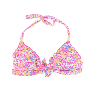 Careless Cuba Ruffles bikinitopp - Mørkerosa - Wildbloom