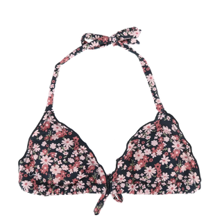 Careless Cuba Ruffles bikinitopp - Svart - Flower Boom