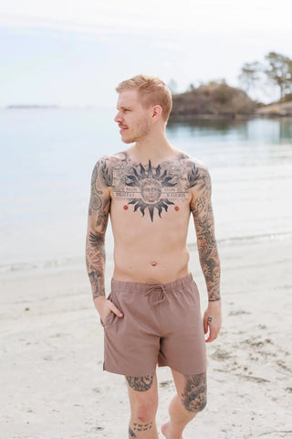 Careless David badeshorts - Beige