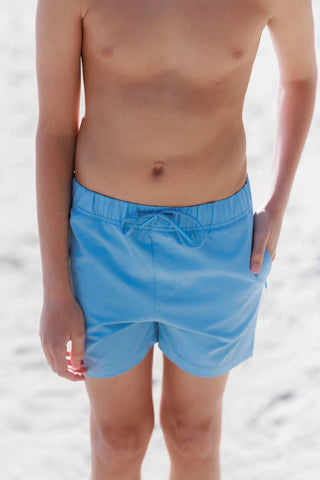 Careless David badeshorts Kids - Lyseblå