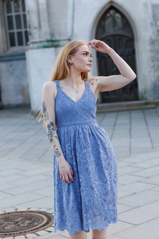 Careless Evelina kjole - Blå