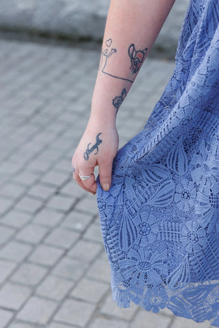 Careless Evelina kjole - Blå
