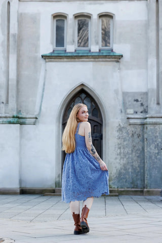 Careless Evelina kjole - Blå