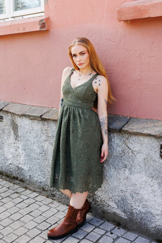 Careless Evelina kjole - Grønn