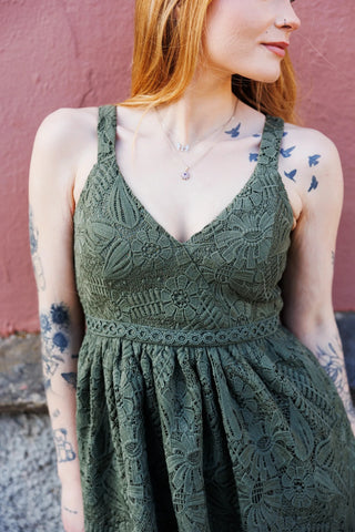 Careless Evelina kjole - Grønn