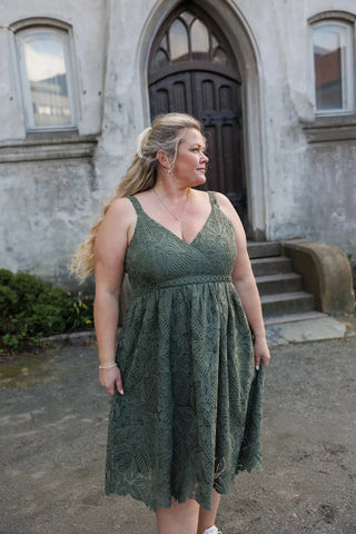 Careless Evelina kjole - Grønn