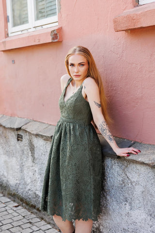 Careless Evelina kjole - Grønn