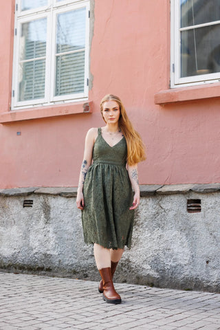 Careless Evelina kjole - Grønn