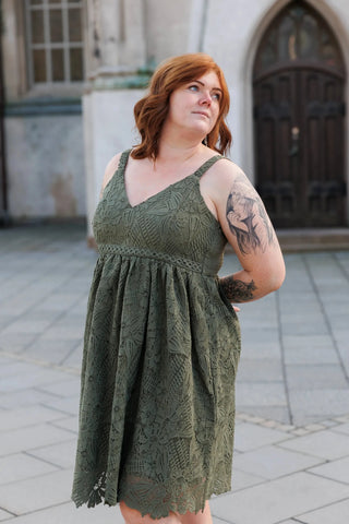 Careless Evelina kjole - Grønn