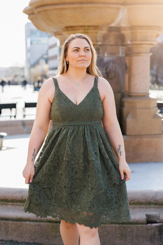 Careless Evelina kjole - Grønn