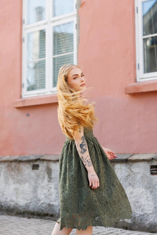Careless Evelina kjole - Grønn