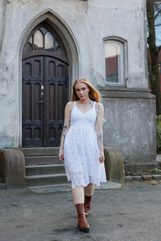 Careless Evelina kjole - Hvit