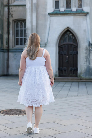 Careless Evelina kjole - Hvit