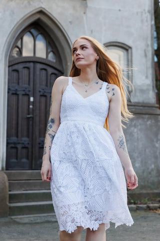 Careless Evelina kjole - Hvit