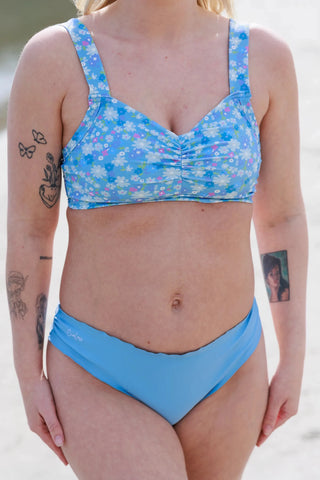 Careless Fiji bikinitopp - Lyseblå - Flower Boom Groups