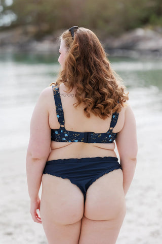 Careless Fiji bikinitopp - Mørkeblå - Floral