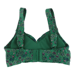 Careless Fiji bikinitopp - Mørkegrønn - Flower Fantasia