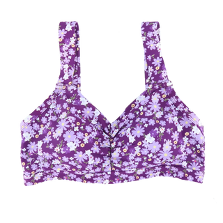 Careless Fiji bikinitopp - Mørkelilla - Flower Boom Groups