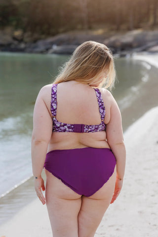 Careless Fiji bikinitopp - Mørkelilla - Flower Boom Groups