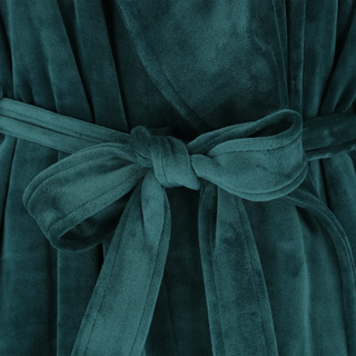 Careless Fluffy Morgenkåpe - Blågrønn