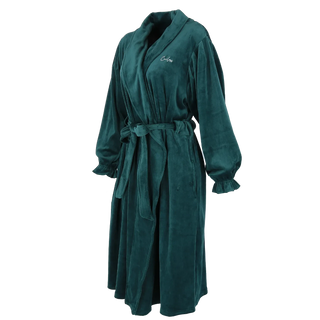 Careless Fluffy Morgenkåpe - Blågrønn