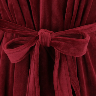 Careless Fluffy Morgenkåpe - Burgunder