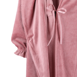 Careless Fluffy Morgenkåpe - Lys rosa