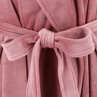 Careless Fluffy Morgenkåpe - Lys rosa