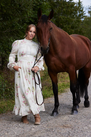 Careless Guro maxikjole - Cream