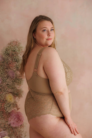 Careless High Waist Ada Flower High Waist - Silver Mink