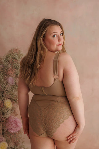 Careless High Waist Ada Flower High Waist - Silver Mink