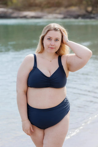 Careless High waist bikinitruse - Mørkeblå