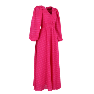 Careless Kjole Belle Dots Maxikjole - Pink Peacock