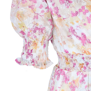 Careless Kjole Belle Embroidery - Rosa