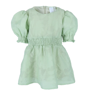 Careless Kjole Belle Flower Barnekjole - Smoke Green