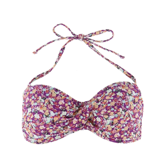 Careless Kypros bikinitopp - Mørkelilla - Blossom Symphony