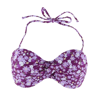 Careless Kypros bikinitopp - Mørkelilla - Flower Boom Groups
