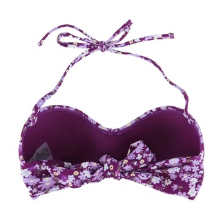 Careless Kypros bikinitopp - Mørkelilla - Flower Boom Groups