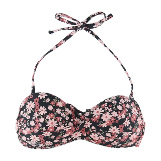 Careless Kypros bikinitopp -  Svart- Flower Boom